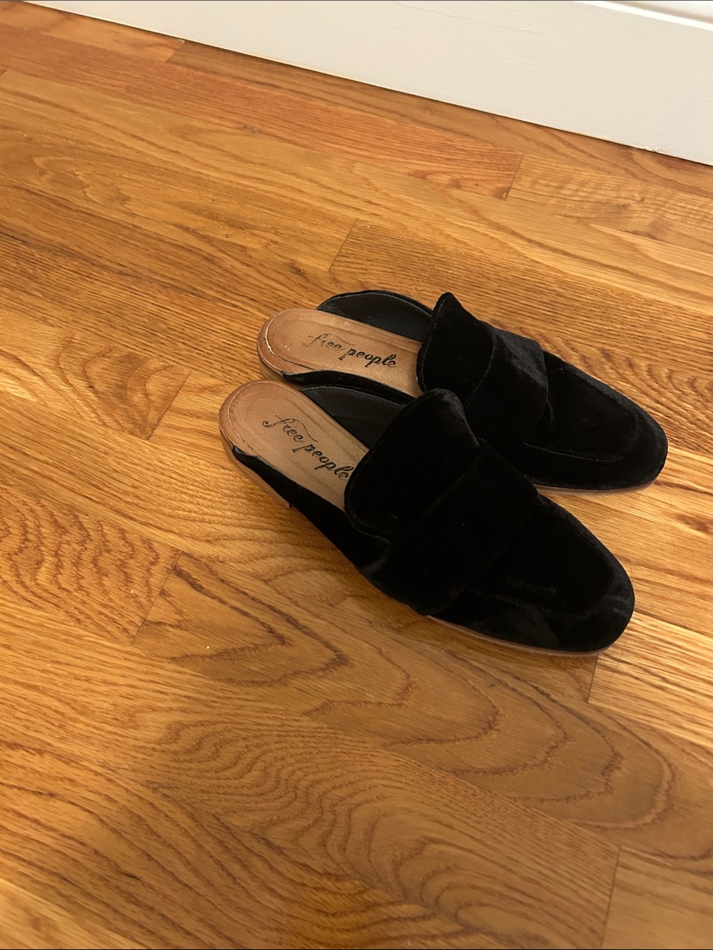 Free people velour loafer